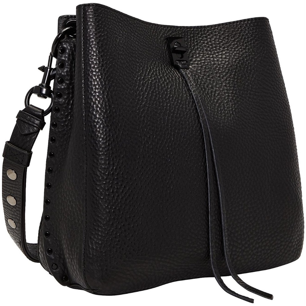 Rebecca Minkoff Black Leather Darren Medium Crossbody bag